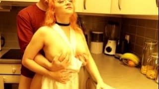 Fucking hot chef in the kitchen