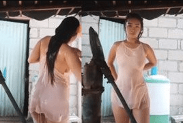 Pinay Girl Take Shower While Streaming sa Bigo