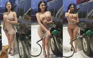 Gasoline promo girl Pinahubad ng mayamang Customer